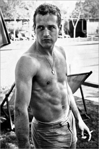 Poster Paul Newman torse nu