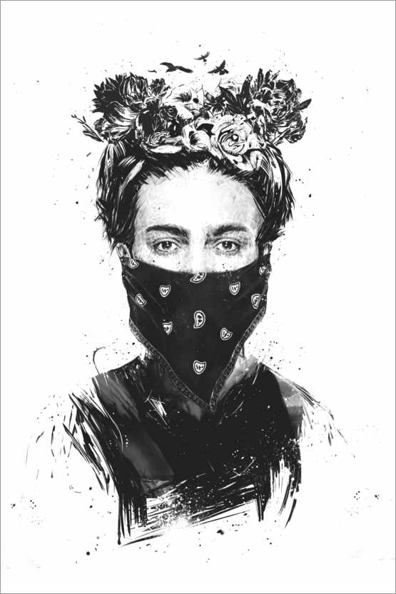 Poster Frida Kahlo rebelle