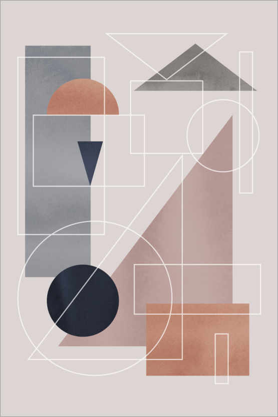 Poster Géométrie minimaliste III