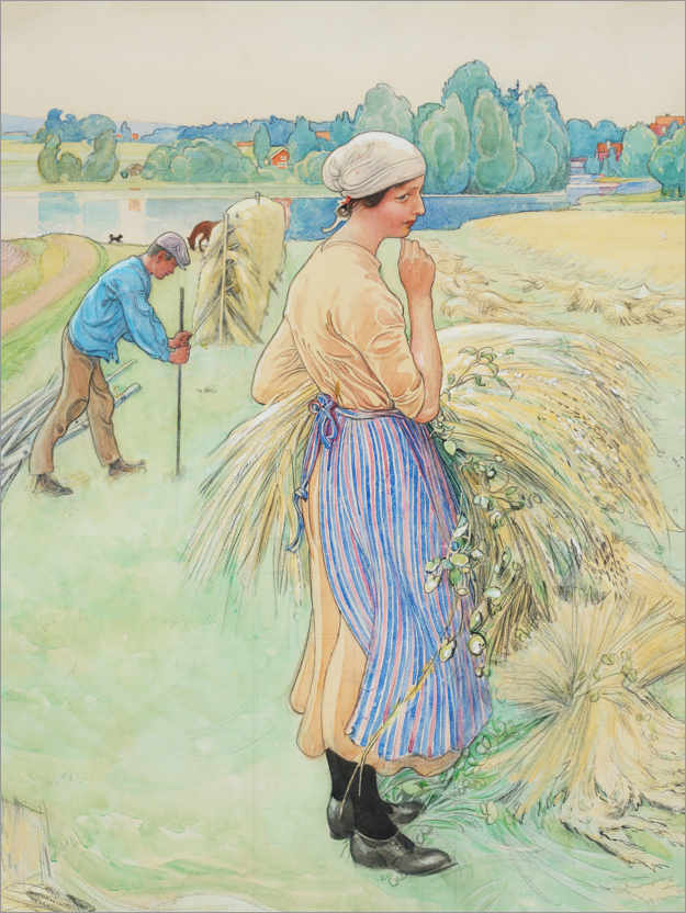Poster Récolte du maïs II (détail)