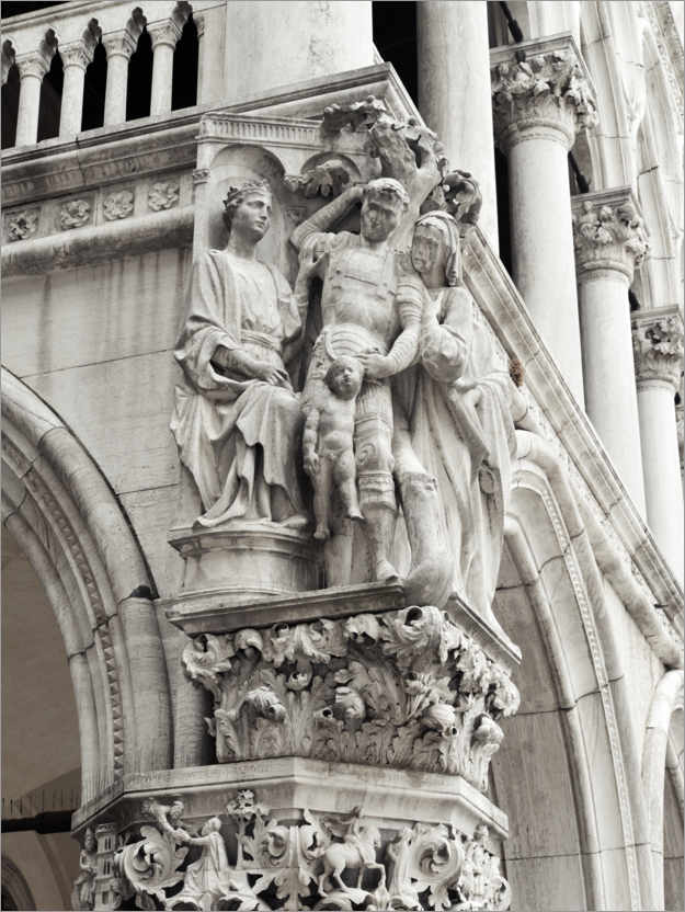 Poster Sculpture du Palais des Doges, Venise