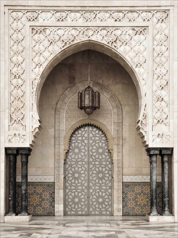 Poster Détail d’une mosquée au Maroc