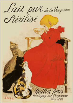 Poster  Lait pur stérilisé de la Vingeanne - Théophile-Alexandre Steinlen