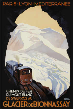 Poster Chemin de fer du Mont-Blanc
