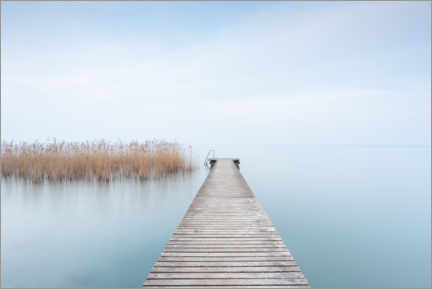 Poster Matin calme au lac de Garde, Italie