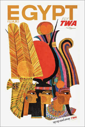 Poster L'Égypte via TWA