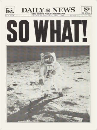 Tableau en PVC  Sur la Lune - So What! - NASA