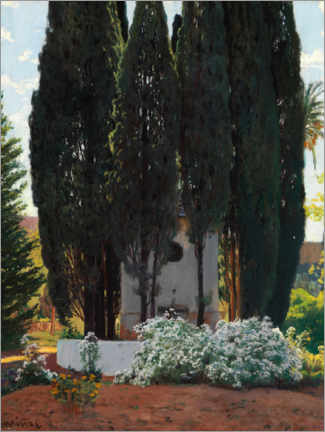 Poster Fontaine des cyprès