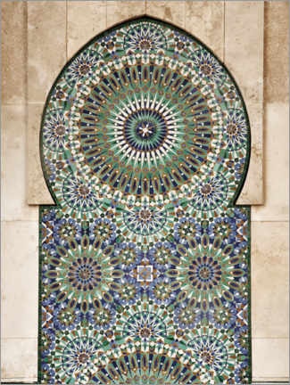 Tableau en aluminium  Mosaïque marocaine décorative - Art Couture