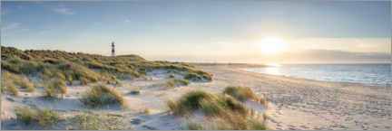 Tableau en bois  Paysage de dunes sur l'île de Sylt - Jan Christopher Becke