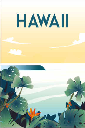 Poster Hawaï (anglais)