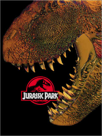 Tableau en aluminium  Jurassic Park - Tyrannosaurus rex