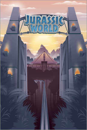 Poster  Jurassic World - portail d'entrée