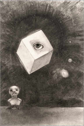 Poster  Le cube - Odilon Redon