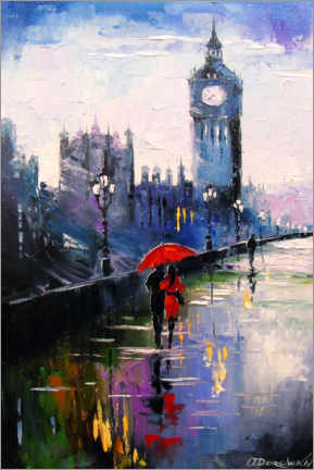 Poster  Pluie londonienne - Olha Darchuk