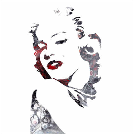 Tableau en bois  Marilyn Monroe - Vittorio Vitale