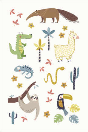 Poster  Mes animaux préférés - Marta Munte