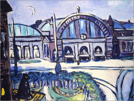 Tableau sur toile  Gare centrale de Francfort - Max Beckmann
