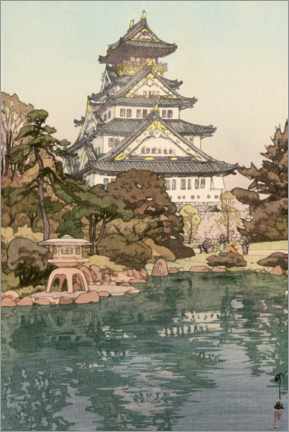 Poster  Château d'Osaka - Yoshida Hiroshi