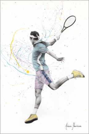 Poster  Le joueur de tennis - Ashvin Harrison
