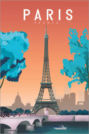 Poster Paris, France