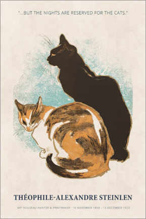 Poster  Théophile-Alexandre Steinlen - Reserved for the cats - Théophile-Alexandre Steinlen