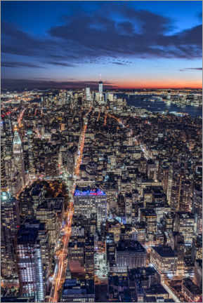 Poster Lower Manhattan la nuit