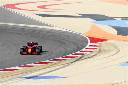 Poster  Carlos Sainz, Ferrari, Bahrain Grand Prix 2021