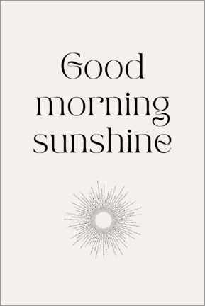 Tableau en aluminium  Good morning sunshine - Henrike Schenk