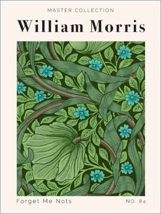 Tableau en verre acrylique  Forget Me Nots No. 84 - William Morris