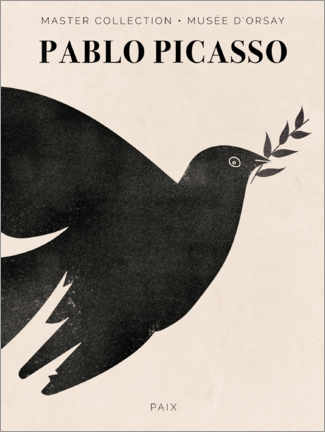 Tableau en verre acrylique  Pablo Picasso - Paix
