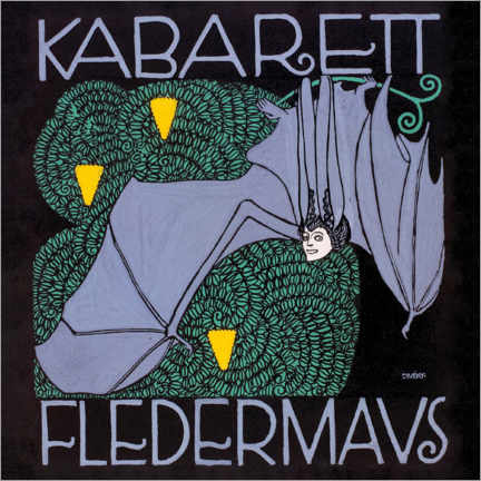 Poster  Cabaret bat - Josef von Divéky