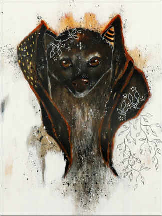 Poster  Bat - a mystical encounter - Micki Wilde