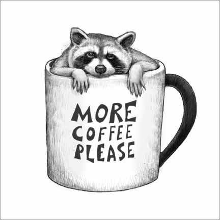 Poster  More coffee please - Nikita Korenkov