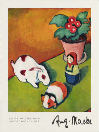 Poster  Little Walters Toys - August Macke