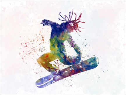 Poster  Snowboarder III - nobelart