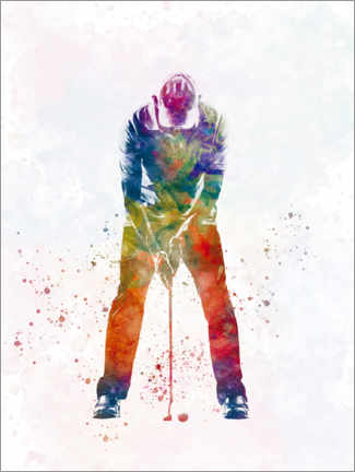 Poster  Golf player VII - nobelart