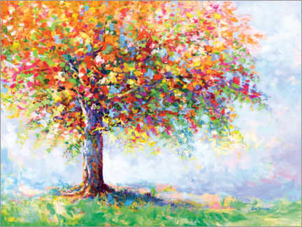 Poster  Colourful Tree of Life - Leon Devenice