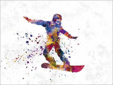 Poster  Snowboarder VI - nobelart