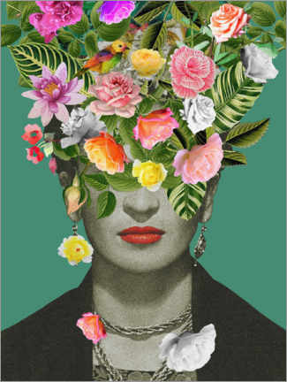 Poster  Floral Frida - Frida Floral Studio