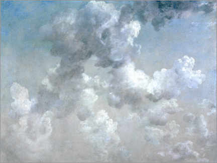 Tableau en bois  Étude de nuages - John Constable