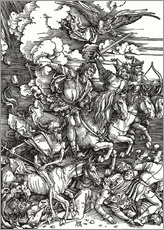 Sticker mural  Quatre Cavaliers de l'Apocalypse - Albrecht Dürer