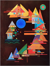 Tableau en plexi-alu  Pics en arc de cercle - Wassily Kandinsky