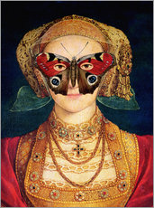 Sticker mural  Le masque papillon (par Hans Holbein)