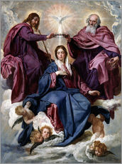 Tableau en plexi-alu  Couronnement de la Vierge - Diego Rodriguez de Silva y Velazquez