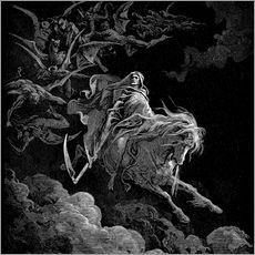 Sticker mural  La Mort sur un cheval pâle - Gustave Doré
