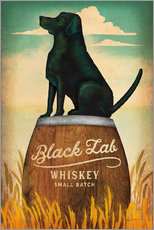 Tableau en plexi-alu  Whisky Black Lab - Ryan Fowler