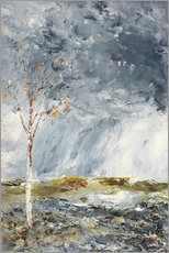 Tableau sur toile  Le bouleau I (automne) - August Johan Strindberg