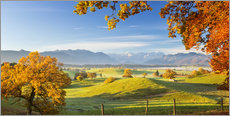 Poster  L'automne en Bavière avec la Zugspitze en arrière-plan - Dieter Meyrl