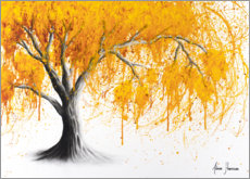 Poster Arbre d'automne jaune